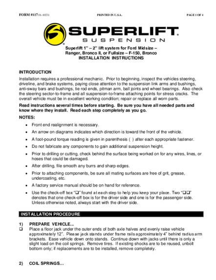 Installation Manual